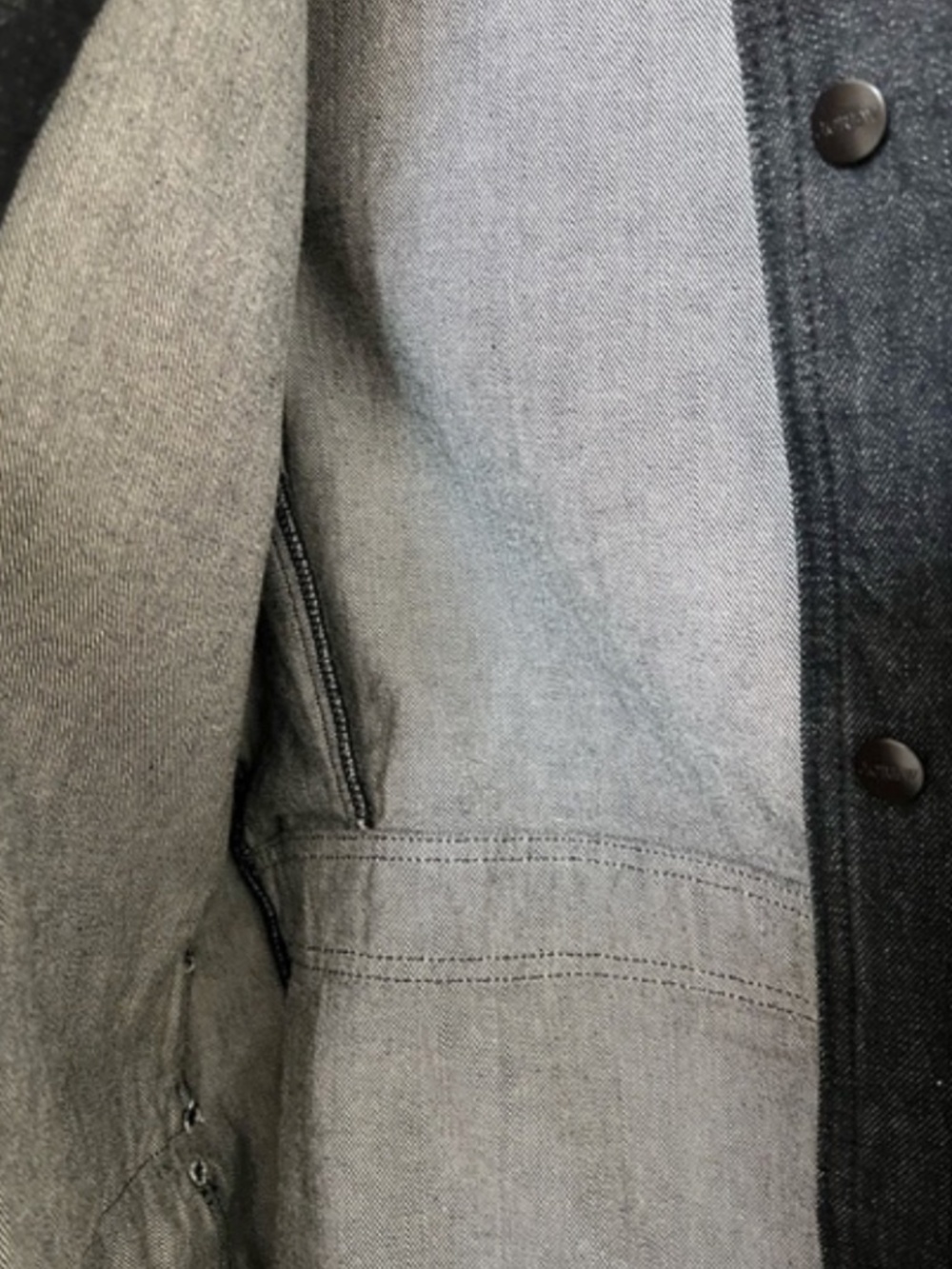 J Crew Denim Barn Jacket Washed Black S - Picture 4 of 5